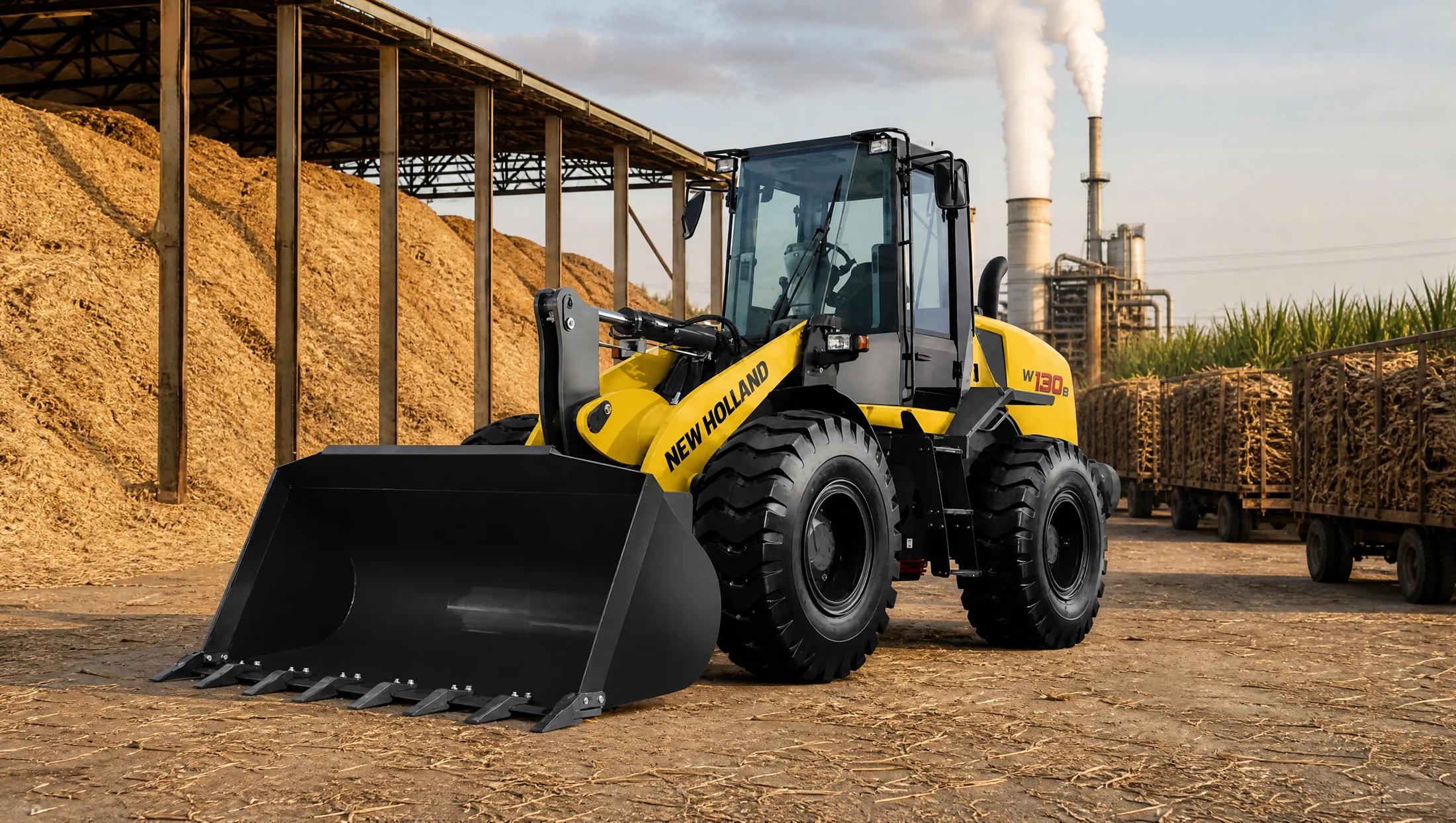 Cargadora frontal New Holland W130B — Agroindustria