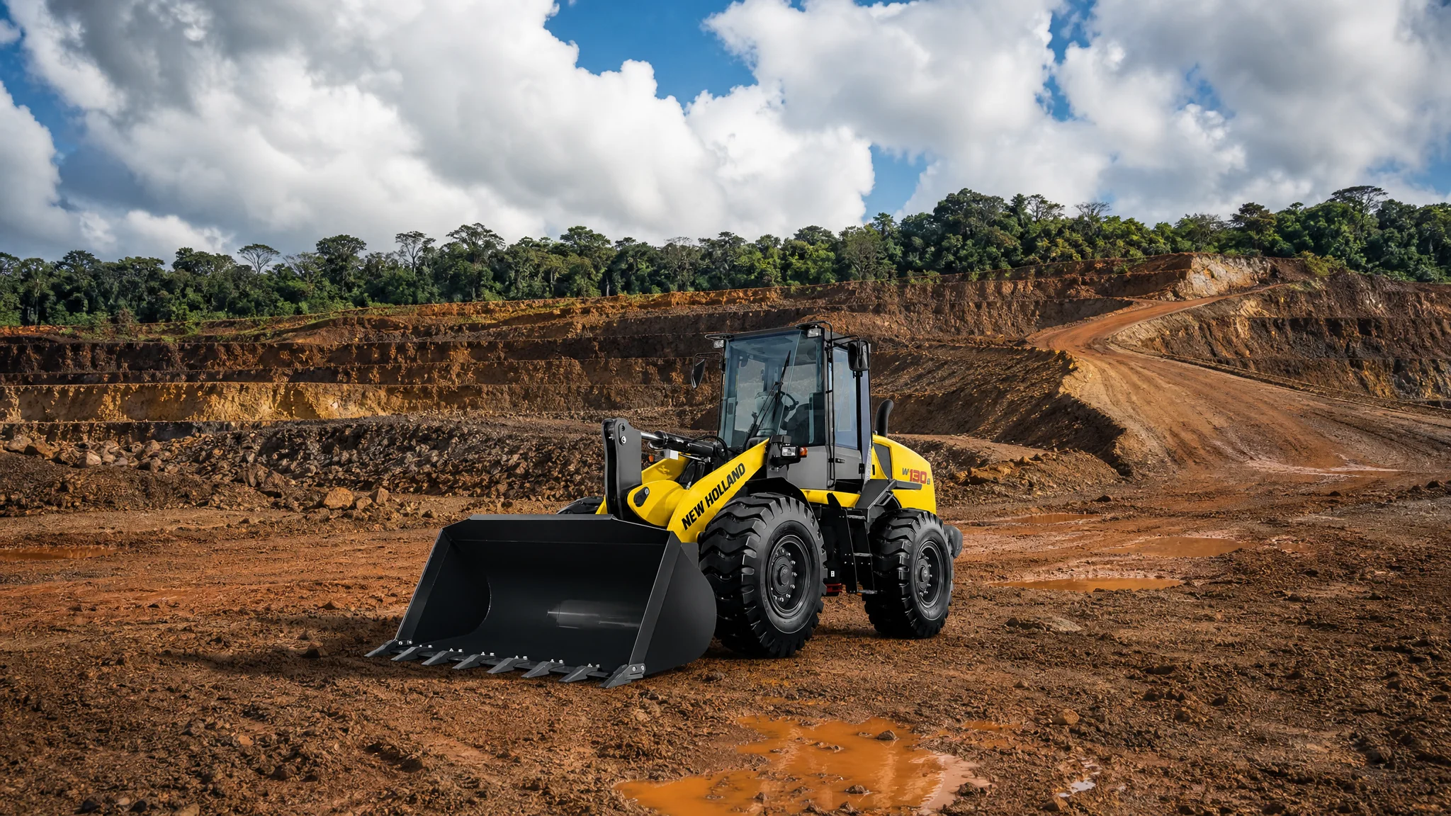Cargadora frontal New Holland W130B — Minería