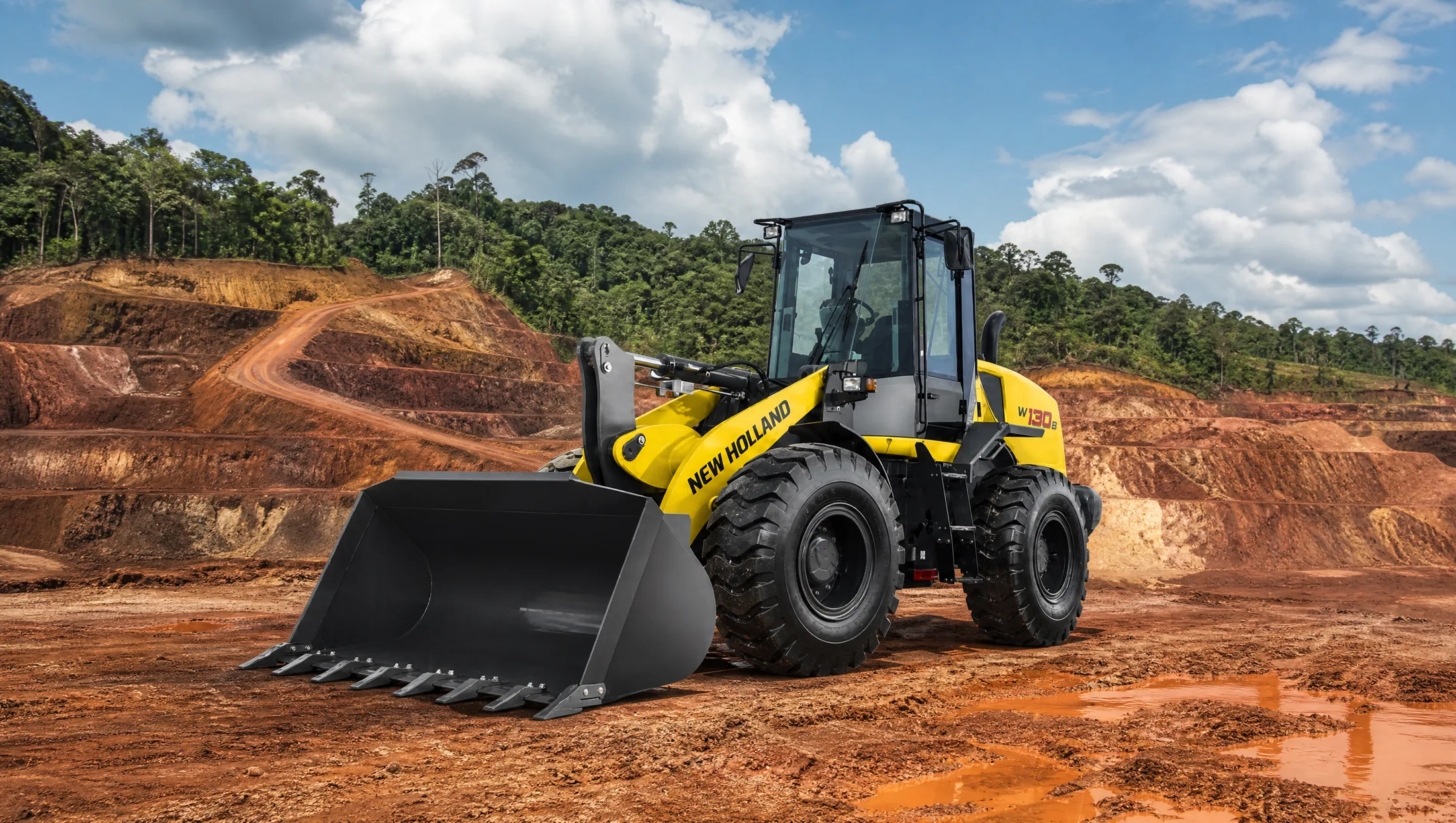 Cargadora frontal New Holland W130B — Minería