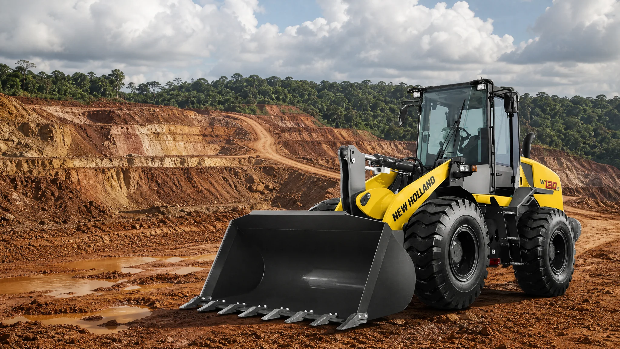 Cargadora frontal New Holland W130B — Minería