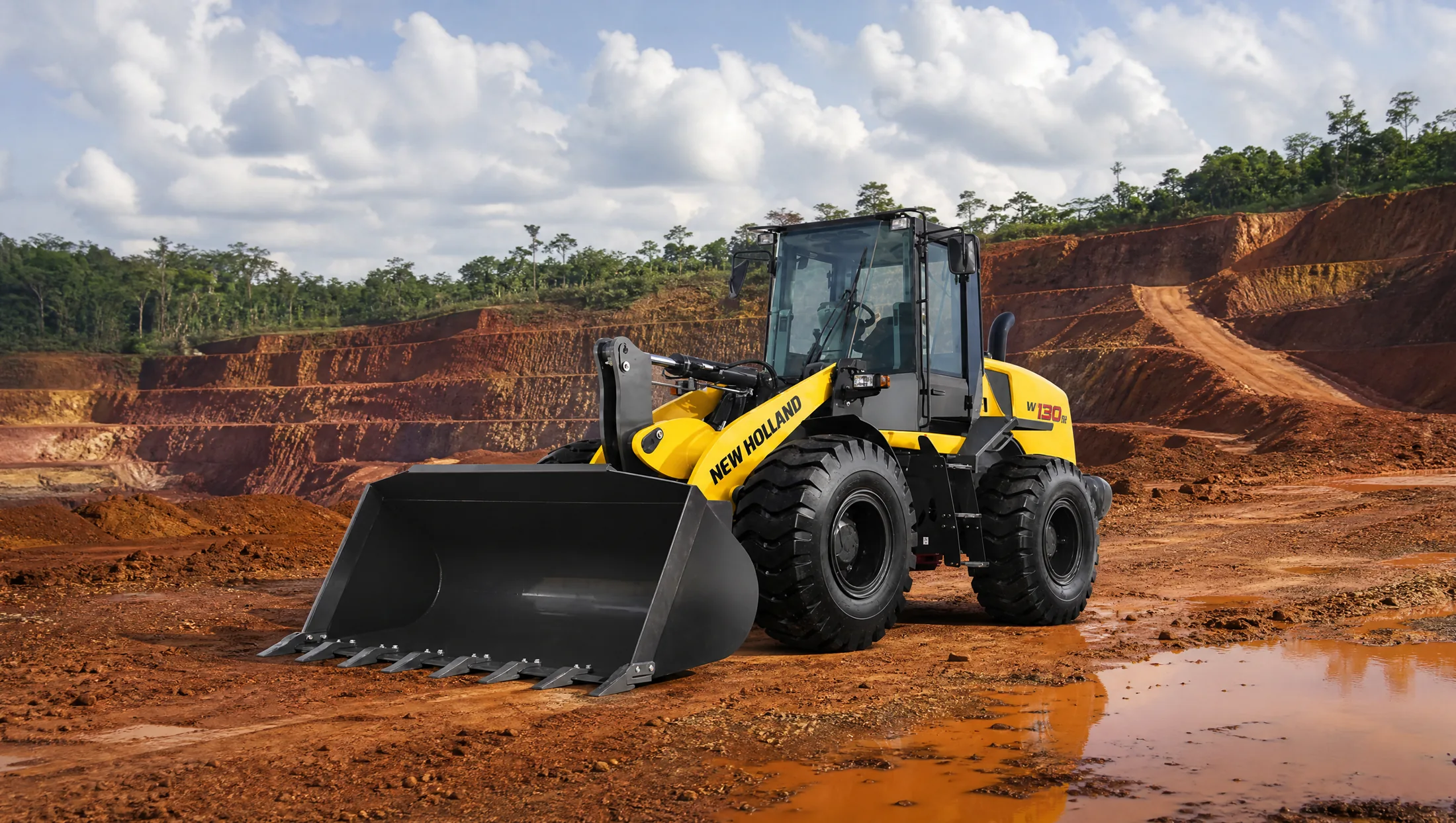 Cargadora frontal New Holland W130B — Minería