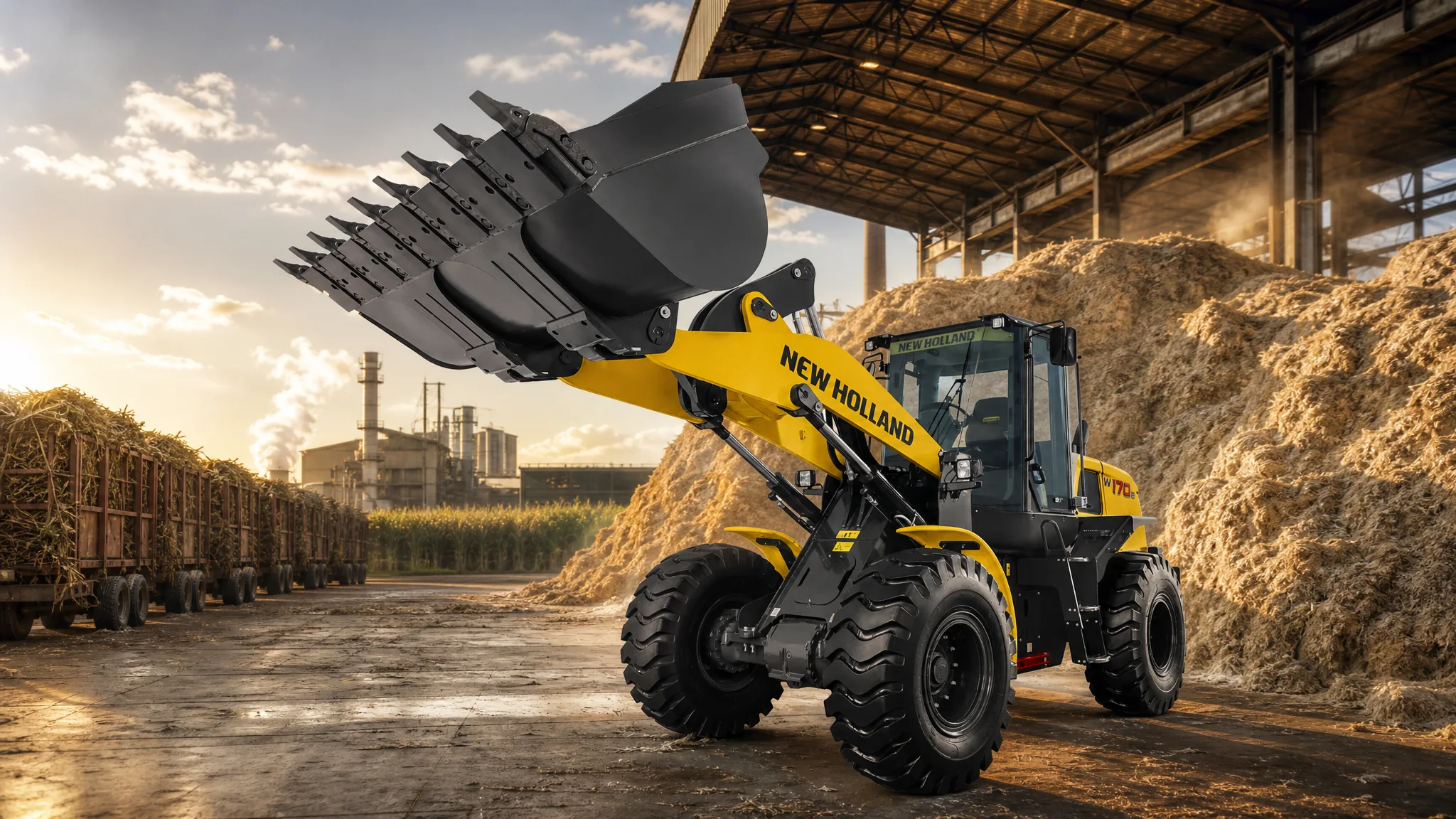 Cargadora frontal New Holland W170B — Agroindustria