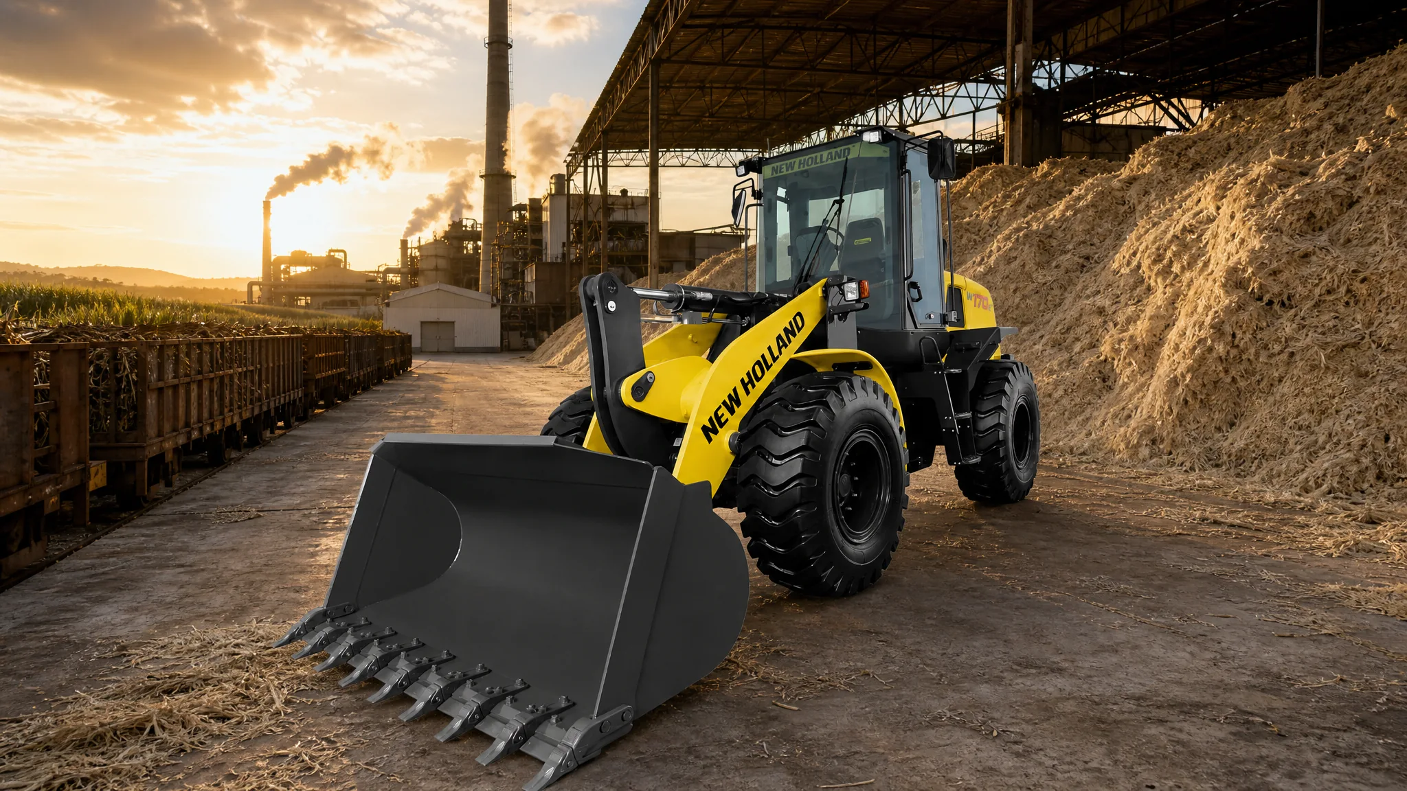Cargadora frontal New Holland W170B — Agroindustria