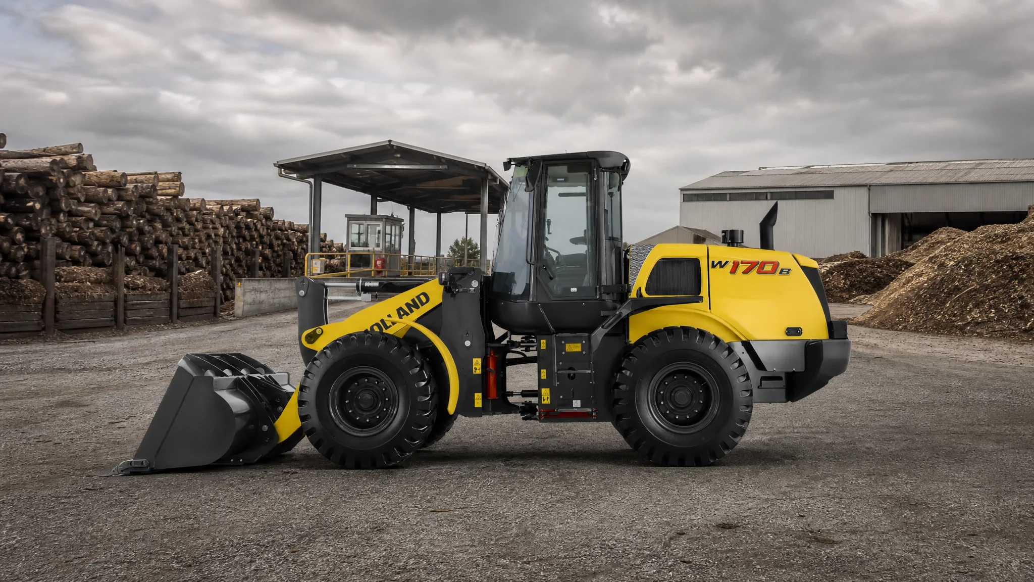 Cargadora frontal New Holland W170B — Industria y patios