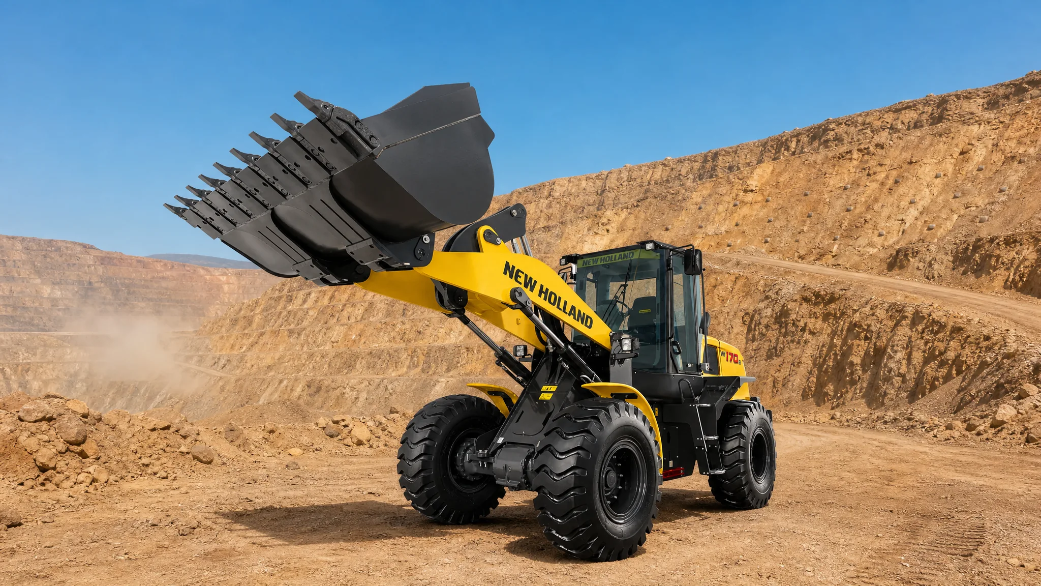 Cargadora frontal New Holland W170B — Minería