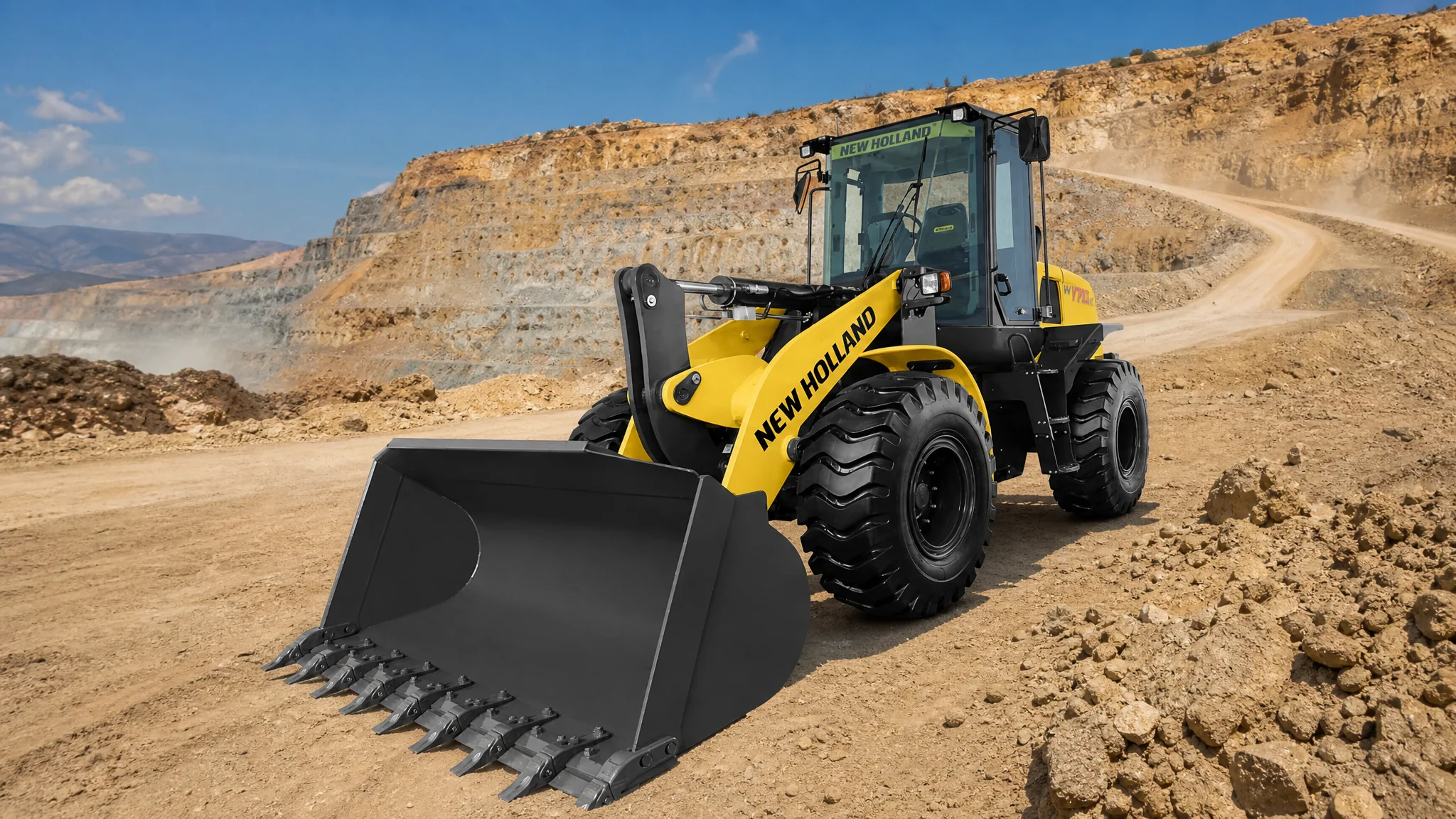 Cargadora frontal New Holland W170B — Minería