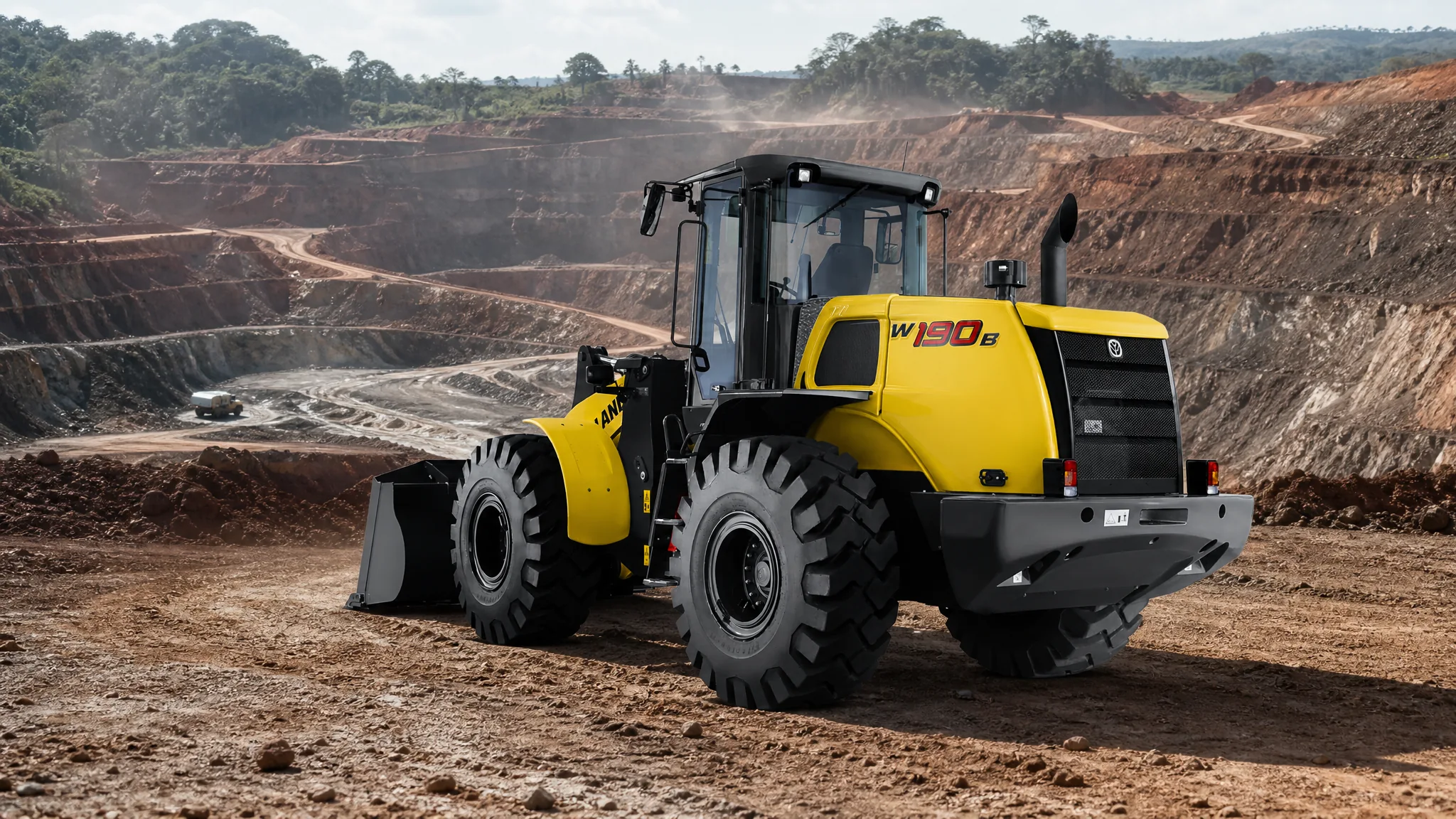 Cargadora frontal New Holland W190B — Minería
