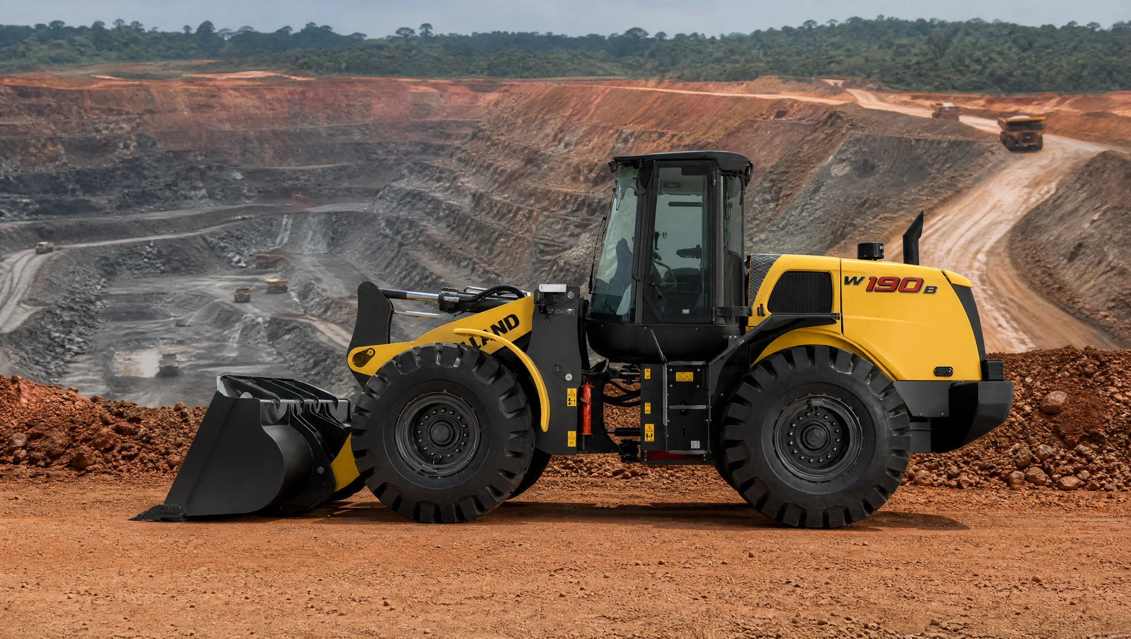 Cargadora frontal New Holland W190B — Minería
